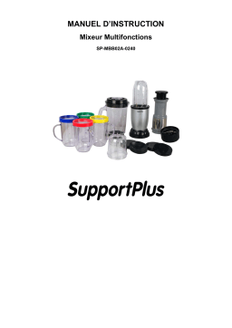 SUPPORTPLUS MIXEUR MULTIFONCTIONS SP-MBB02A-0240 Manuel utilisateur