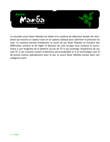 Mode d'emploi | Razer Mamba 2012 Manuel utilisateur | Fixfr