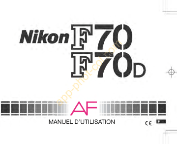 F70 D | Mode d'emploi | Nikon F70 Manuel utilisateur | Fixfr