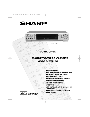 Manuel du propriétaire | Sharp VC-FH70FPM Manuel utilisateur | Fixfr