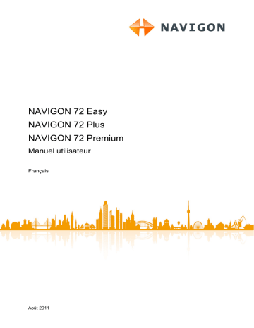 72 Premium | 72 Plus | Navigon 72 Easy Manuel utilisateur | Fixfr