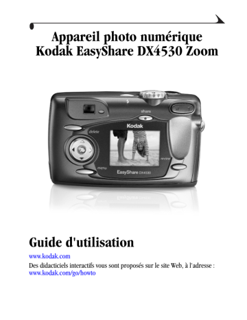 Mode d'emploi | Kodak EasyShare DX4530 Zoom Manuel utilisateur | Fixfr