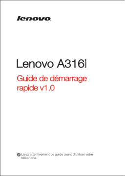 Lenovo A316i Manuel utilisateur