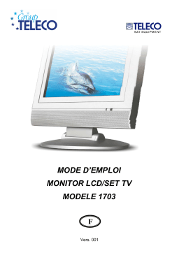 Teleco Monitor 17 LCD1703 Manuel utilisateur