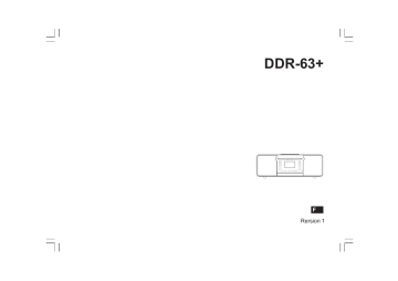 Manuel du propriétaire | Sangean DDR-63plus Manuel utilisateur | Fixfr