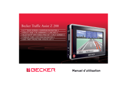 Becker TRAFFIC ASSIST Z200 Manuel utilisateur