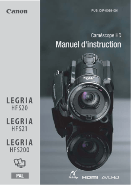 Canon LEGRIA HF S200 Manuel utilisateur