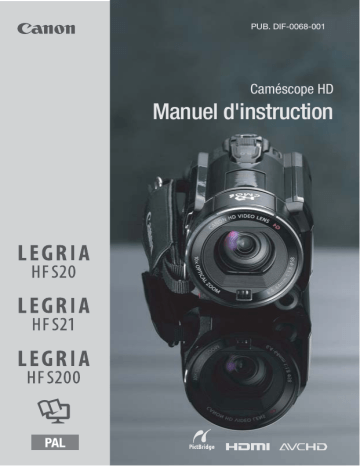 LEGRIA HF S21 | Mode d'emploi | Canon LEGRIA HF S200 Manuel utilisateur | Fixfr