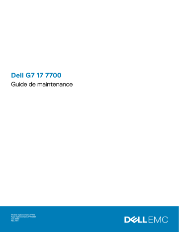 Dell G7 17 7700 gseries laptop Manuel utilisateur | Fixfr