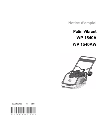WP1540AW | Wacker Neuson WP1540A Single direction Vibratory Plate Manuel utilisateur | Fixfr