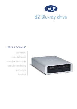 LaCie GRAVEUR D2 BLU-RAY Manuel utilisateur