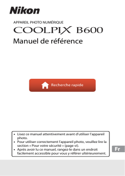 Nikon COOLPIX B600 Manuel utilisateur