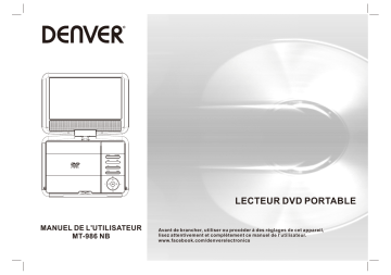 Denver MT-986NB Portable dvd player Manuel utilisateur | Fixfr