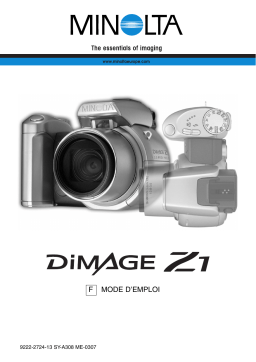 Konica Minolta DiMAGE Z1 Manuel utilisateur