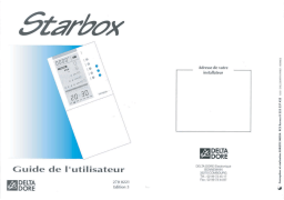 DELTA DORE STARBOX TEMPO Manuel utilisateur