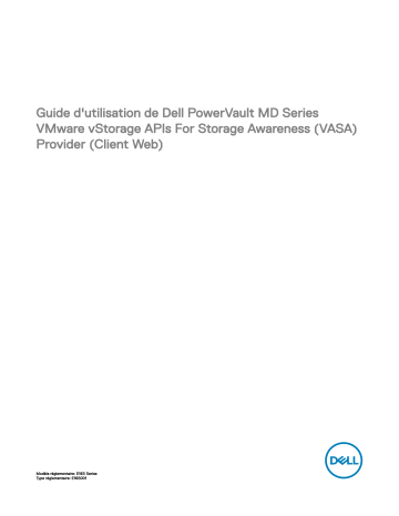 PowerVault MD3820f | PowerVault MD3660i | PowerVault MD3620f | PowerVault MD3860i | PowerVault MD3600i | PowerVault MD3200i | PowerVault MD3260i | Dell PowerVault MD3820i storage Manuel utilisateur | Fixfr