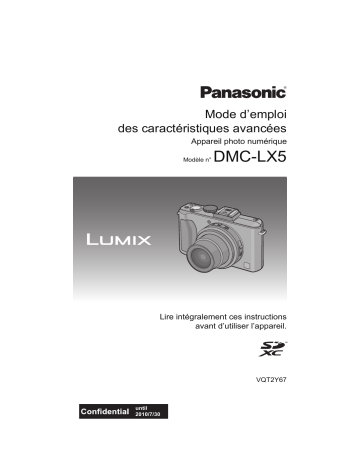 Panasonic DMC LX5 Mode d'emploi | Fixfr