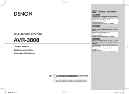 Denon AVR-3808 A Manuel utilisateur