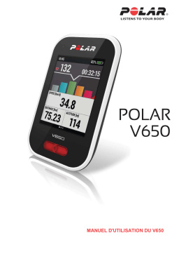 Polar V650 Manuel utilisateur