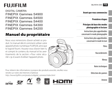Fujifilm FinePix S4900 Manuel utilisateur | Fixfr