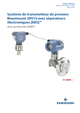 Rosemount 3051S Système de transmetteur de pression avec séparateurs électroniques (ERS) avec protocole HART Manuel utilisateur