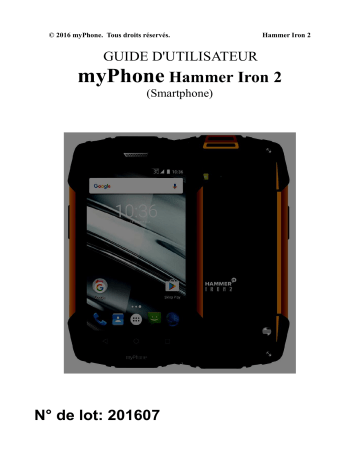 myPhone HAMMER Iron 2 Manuel utilisateur | Fixfr