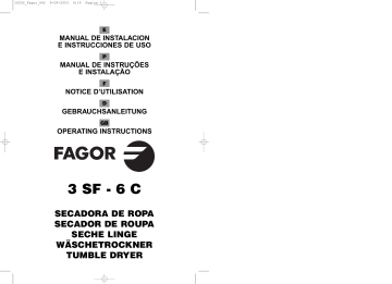 Manuel du propriétaire | Fagor 3SF-6C Manuel utilisateur | Fixfr