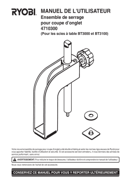 Ryobi 4710300 Manuel utilisateur