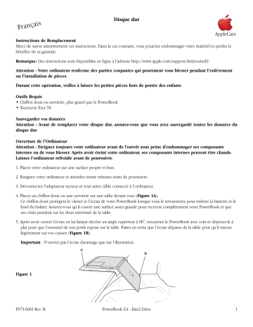 Manuel du propriétaire | Apple POWERBOOK G4 Manuel utilisateur | Fixfr