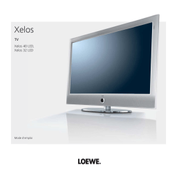 LOEWE Xelos 40 LED Manuel utilisateur