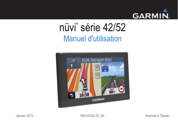 Manuel du propriétaire | Garmin Nuvi 52 serie Manuel utilisateur | Fixfr