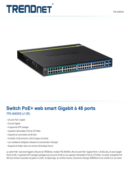 Trendnet TPE-4840WS 48-Port Gigabit Web Smart PoE+ Switch Fiche technique