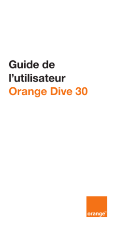 Mode d'emploi | ORANGE Dive 30 Manuel utilisateur | Fixfr