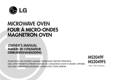 LG MS2049F Manuel du propriétaire | Fixfr