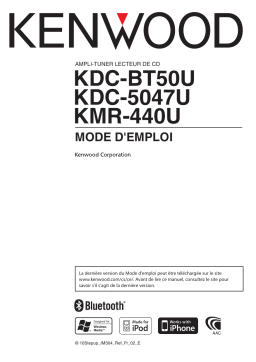 Kenwood KMR-440U Manuel utilisateur