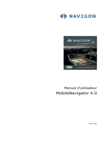 Manuel du propriétaire | Navigon MOBILENAVIGATOR 4.0 Manuel utilisateur | Fixfr