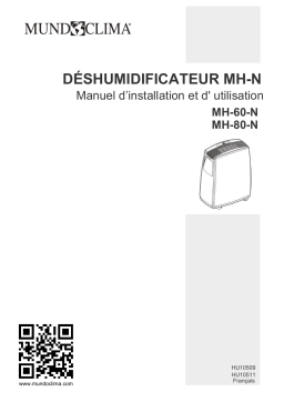 mundoclima Series MH-60/80-N Electronical Dehumidifier Manuel du propriétaire