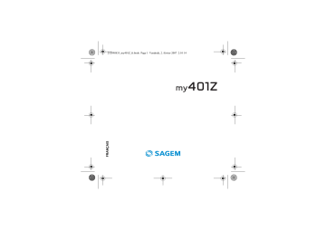 Mode d'emploi | Sagem MY401Z Manuel utilisateur | Fixfr