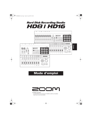 HD16 | Mode d'emploi | Zoom HD8 Manuel utilisateur | Fixfr