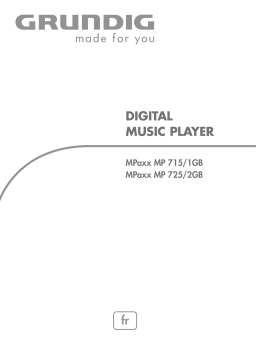 Grundig MPaxx MP715 Manuel utilisateur