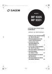 SAGEM MF 9325, MF 9331 : Chat IA et acc&egrave;s PDF