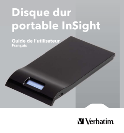 Verbatim INSIGHT PORTABLE HARD DRIVE Manuel utilisateur