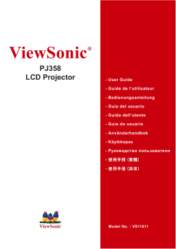 ViewSonic PJ358 Manuel utilisateur