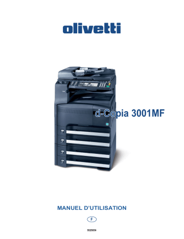 Manuel du propriétaire | Olivetti d-Copia 3001MF Manuel utilisateur | Fixfr