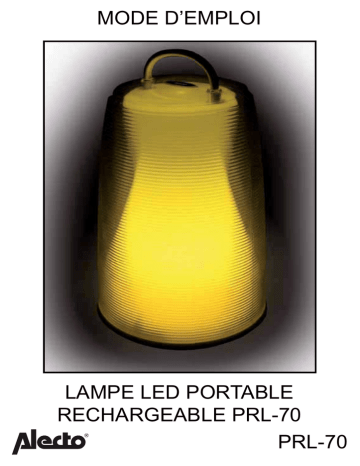 Alecto PRL-70 Portable LED Lamp Manuel utilisateur | Fixfr