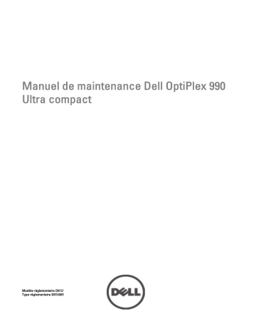 Dell OptiPlex 990 desktop Manuel utilisateur | Fixfr