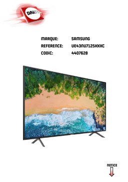 Samsung UE43NU7125 Manuel utilisateur