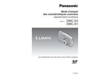 DMC S3 | Panasonic DMC S1 Mode d'emploi | Fixfr