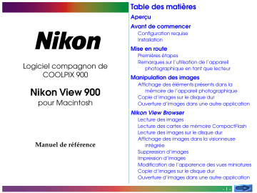 Manuel du propriétaire | Nikon VIEW Manuel utilisateur | Fixfr