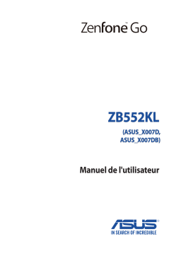 Asus ZenFone Go ZB552KL Manuel utilisateur